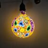 Đèn trang trí Hà Nội - Đèn led edison G125 trang trí hình hoạ tiết hoa tím