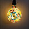 Đèn trang trí Hà Nội - Đèn led edison G125 trang trí hoạ tiết độc lạ hình hoa và bướm