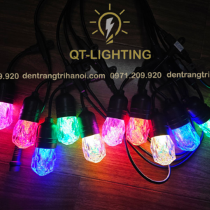 Đèn dây đui trang trí bóng đúc nhựa nhiều màu