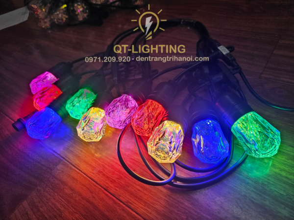 Bộ đèn dây kèm bóng trang trí ngoài trời 5m 10 bóng