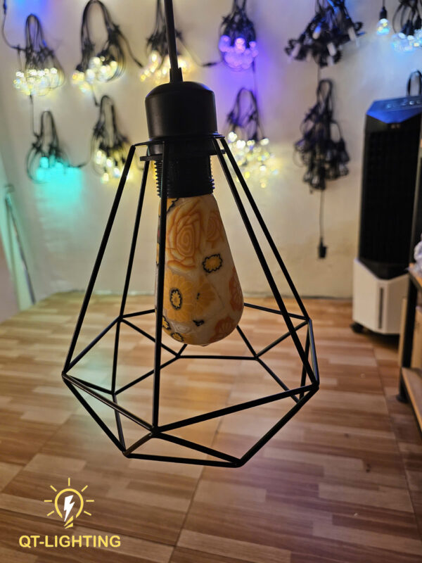 Đèn Thả Khung sắt vintage - sơn tĩnh điện cao cấp- QTlighting