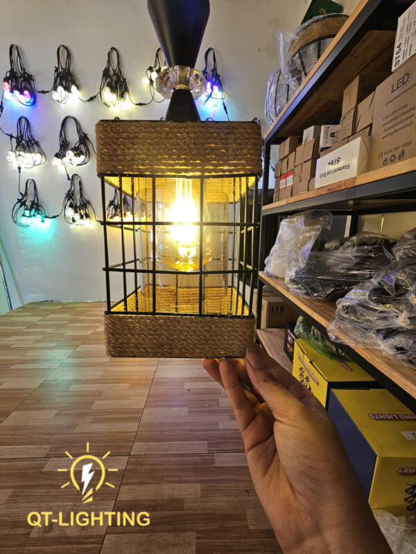 Đèn Thả Khung sắt vintage - sơn tĩnh điện cao cấp- QTlighting