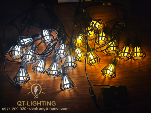 Đèn dây đui trang trí năng lượng mặt trời giả đèn dầu - QTlighting