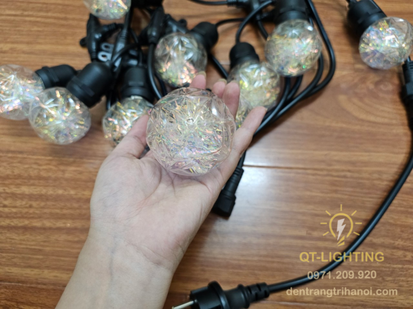 Bóng E27 chất liệu nhựa cao cấp tròn- QTlighting