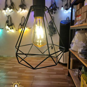 Đèn Thả Khung sắt vintage - sơn tĩnh điện cao cấp- QTlighting