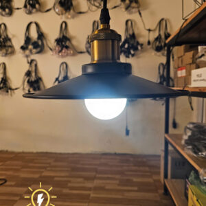 Đèn thả chao đen lớn- QTlighting