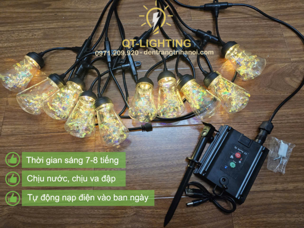 Đèn dây đui trang trí năng lượng mặt trời - QTlighting