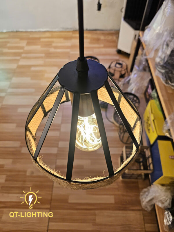 Đèn Thả Khung sắt vintage - sơn tĩnh điện cao cấp- QTlighting