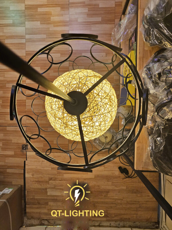 Đèn thả 2 lớp lõi mây - QTlighting