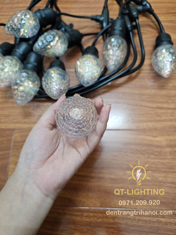 Bóng E27 chất liệu nhựa cao cấp hình quả dâu tây - QTlighting