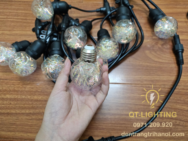 Bóng E27 chất liệu nhựa cao cấp tròn- QTlighting