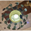 Đèn thả kết hợp khung sắt và mây đan vintage - QTlighting