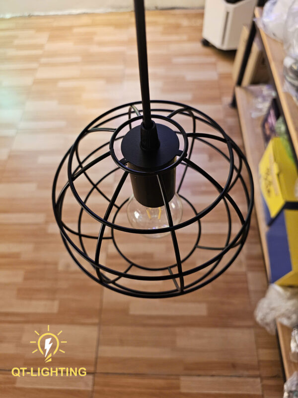 Đèn Thả Khung sắt tròn- sơn tĩnh điện cao cấp- QTlighting