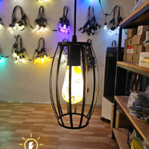 Đèn thả khung sắt sơn tĩnh điện- QTlighting