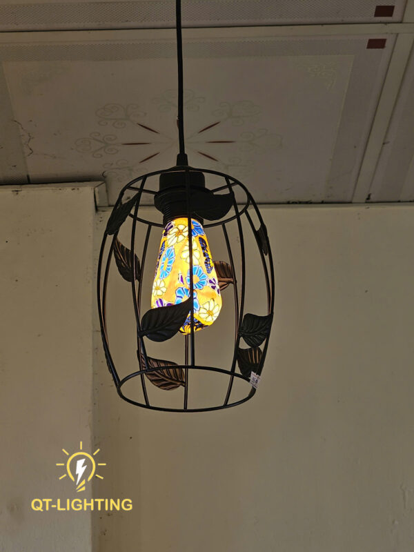 Đèn thả chao sắt đan vintage - QTlighting