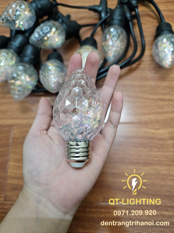 Bóng E27 chất liệu nhựa cao cấp hình quả dâu tây - QTlighting