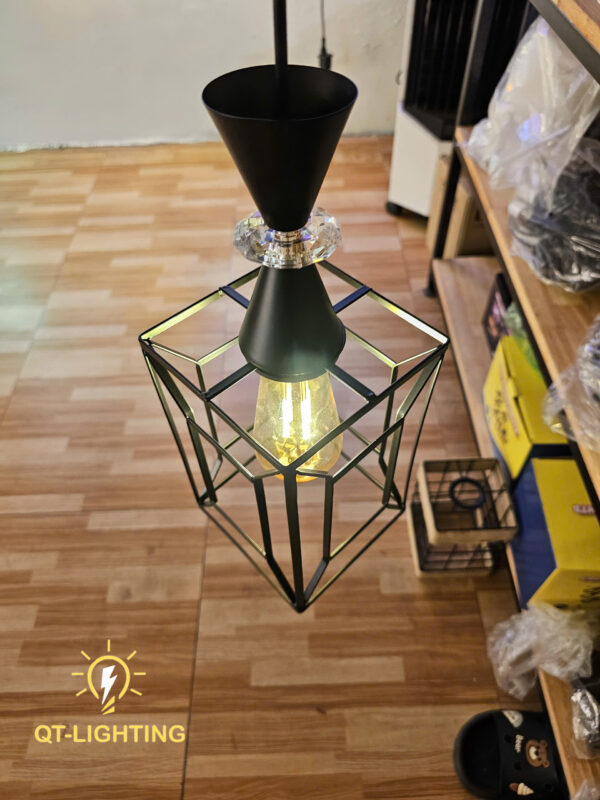 Đèn thả chao sắt đan sang trọng- QTlighting