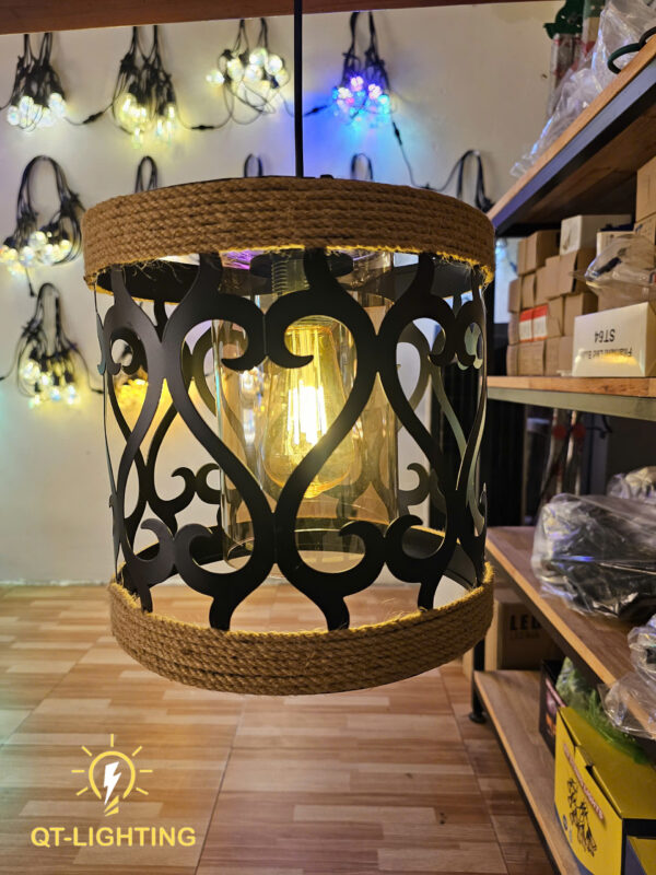 Đèn Thả Khung sắt - sơn tĩnh điện cao cấp (size lớn)- QTlighting
