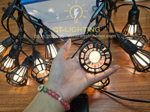 Đèn dây đui trang trí năng lượng mặt trời giả đèn dầu - QTlighting