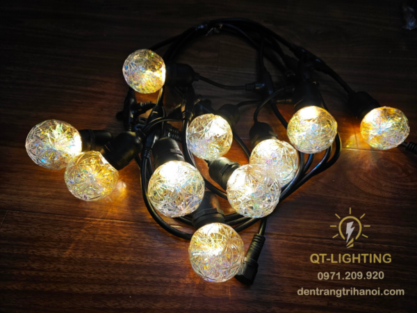 Bóng E27 chất liệu nhựa cao cấp tròn- QTlighting