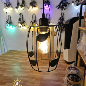 Đèn thả chao sắt đan vintage - QTlighting