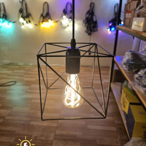 Đèn Thả Khung sắt vuông- sơn tĩnh điện cao cấp- QTlighting