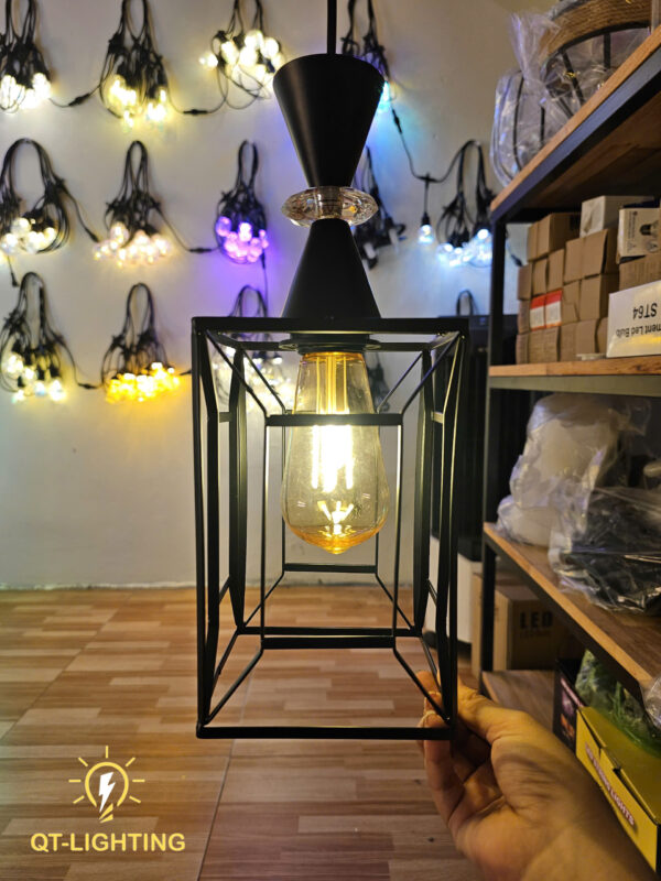 Đèn thả chao sắt đan sang trọng- QTlighting