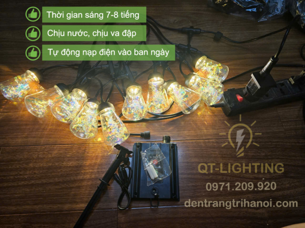 Đèn dây đui trang trí năng lượng mặt trời - QTlighting