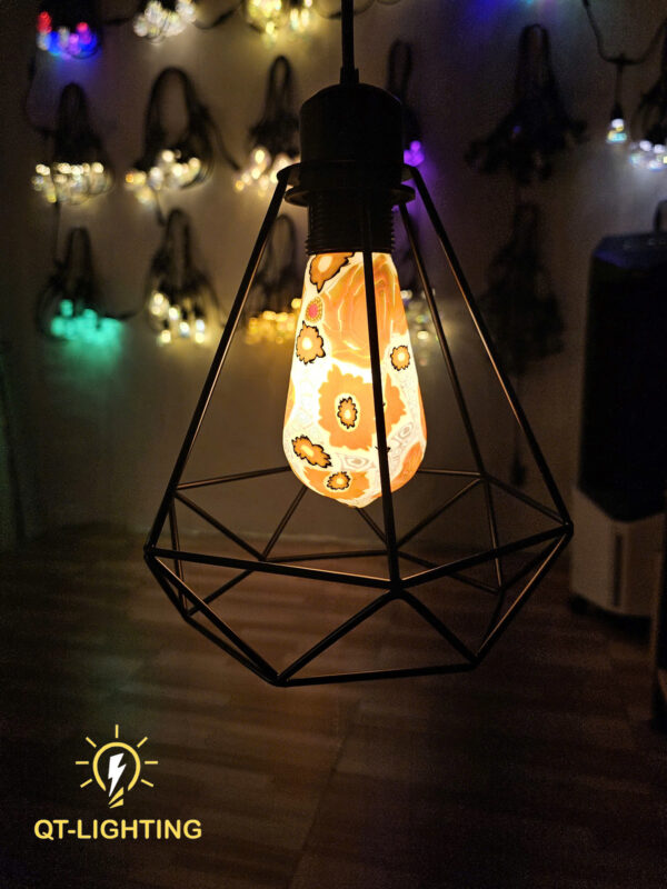 Đèn Thả Khung sắt vintage - sơn tĩnh điện cao cấp- QTlighting