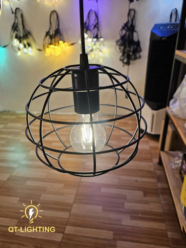 Đèn Thả Khung sắt tròn- sơn tĩnh điện cao cấp- QTlighting