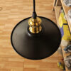 Đèn thả chao đen lớn- QTlighting