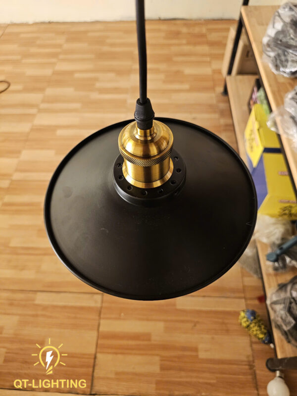 Đèn thả chao đen lớn- QTlighting