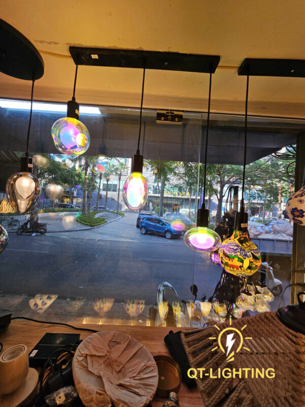 bộ 3 bóng 2 lớp cầu vòng - tràn đầy sức sống - QTlighting