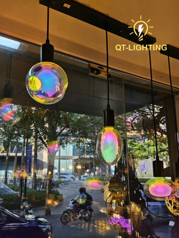 bộ 3 bóng 2 lớp cầu vòng - tràn đầy sức sống - QTlighting