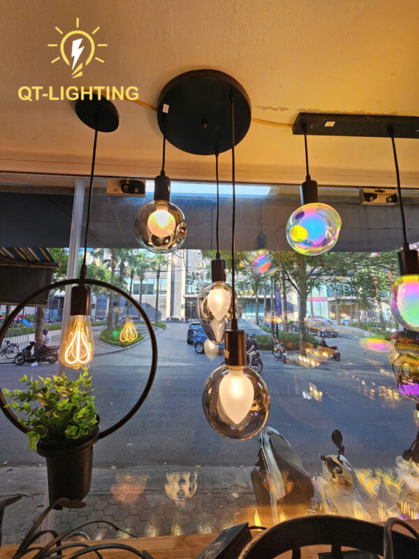 bộ 3 bóng 2 lớp phong cách châu Âu sang trọng - QTlighting