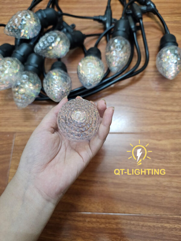 Bóng E27 chất liệu nhựa cao cấp hình quả dâu tây - QTlighting