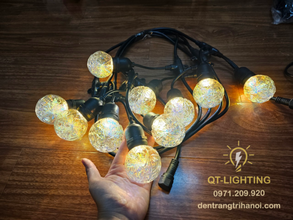 Bóng E27 chất liệu nhựa cao cấp tròn- QTlighting