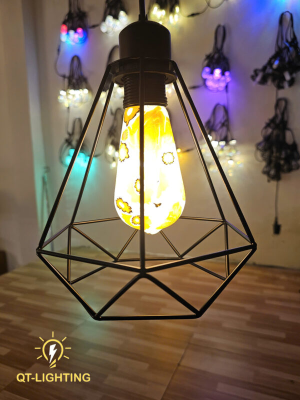 Đèn Thả Khung sắt vintage - sơn tĩnh điện cao cấp- QTlighting
