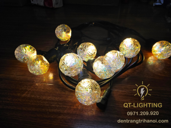 Bóng E27 chất liệu nhựa cao cấp tròn- QTlighting