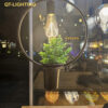 đèn thả kết hợp chậu cây - QTlighting
