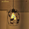 Đèn thả chao sắt đan vintage - QTlighting