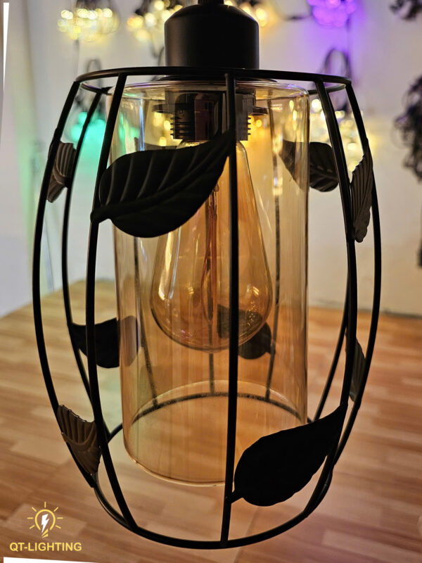 Đèn thả chao sắt đan vintage - QTlighting